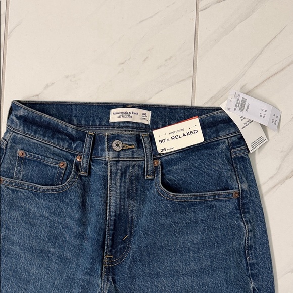 Abercrombie & Fitch 90s Loose Women’s Jeans 26S - Picture 3 of 5